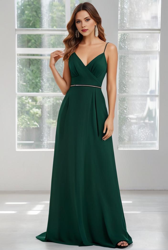 convertible chiffon lace open back spaghetti straps bridesmaid dress 123071