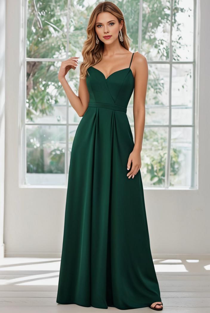 convertible chiffon lace open back spaghetti straps bridesmaid dress 123072