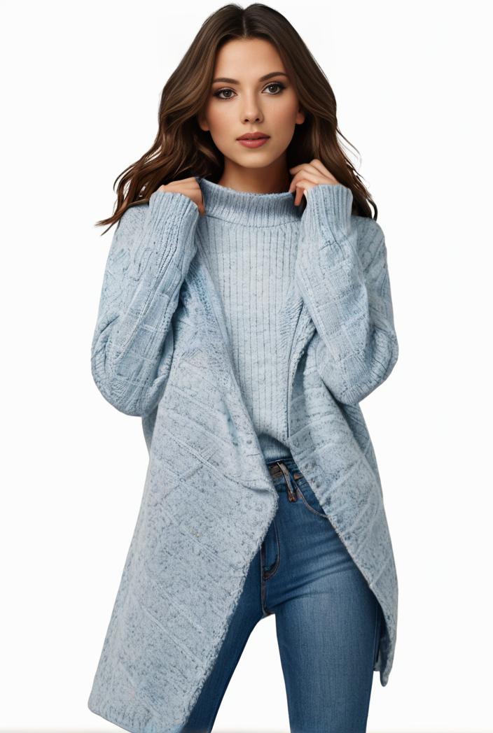 plus size casual sweater women s plus solid tassel trim long sleeve cowl neck high stretch jumper 131469