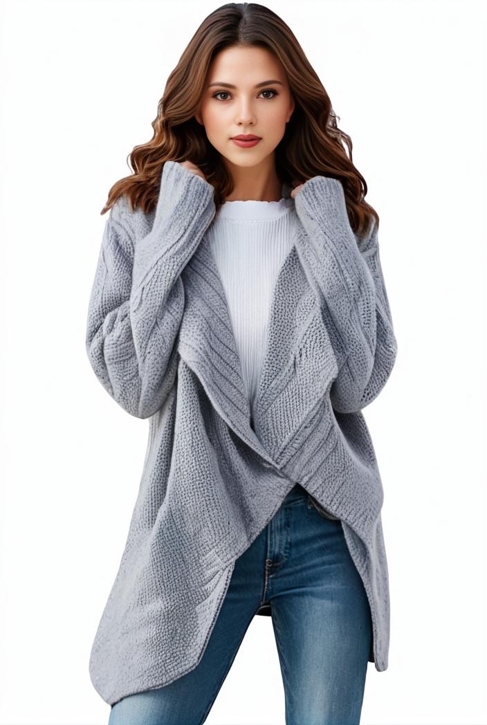 plus size casual sweater women s plus solid tassel trim long sleeve cowl neck high stretch jumper 131476