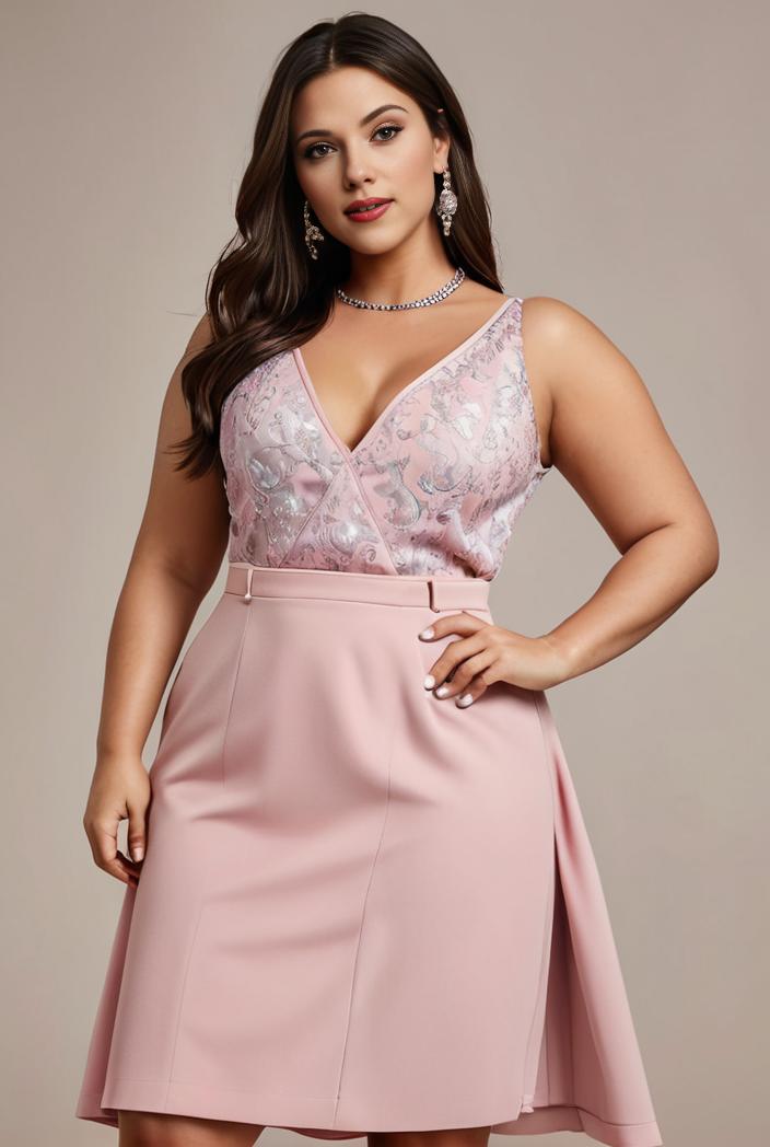 plus size sequin high low deep v neck tulle evening dresses 133836