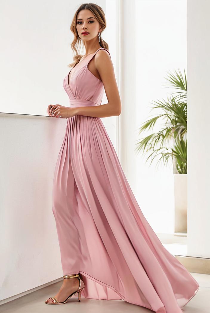 sequin bodice tulle high low evening dress with ribbon waist 136149