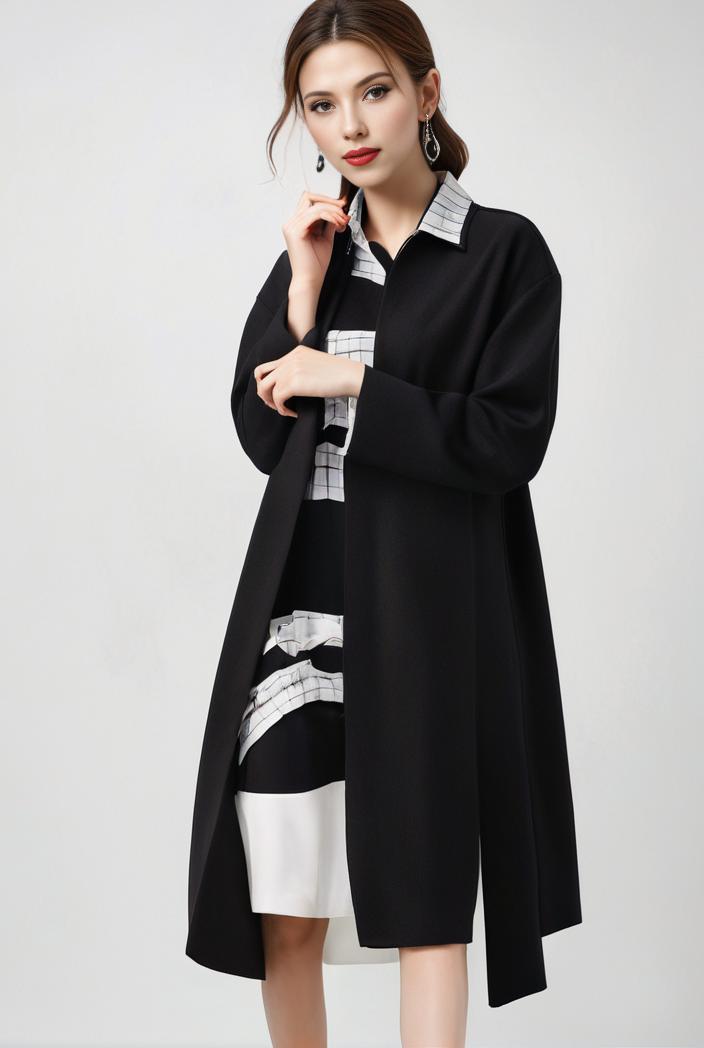 size curve dresses plus size loose elegant floral pattern stitching midi dress 138229