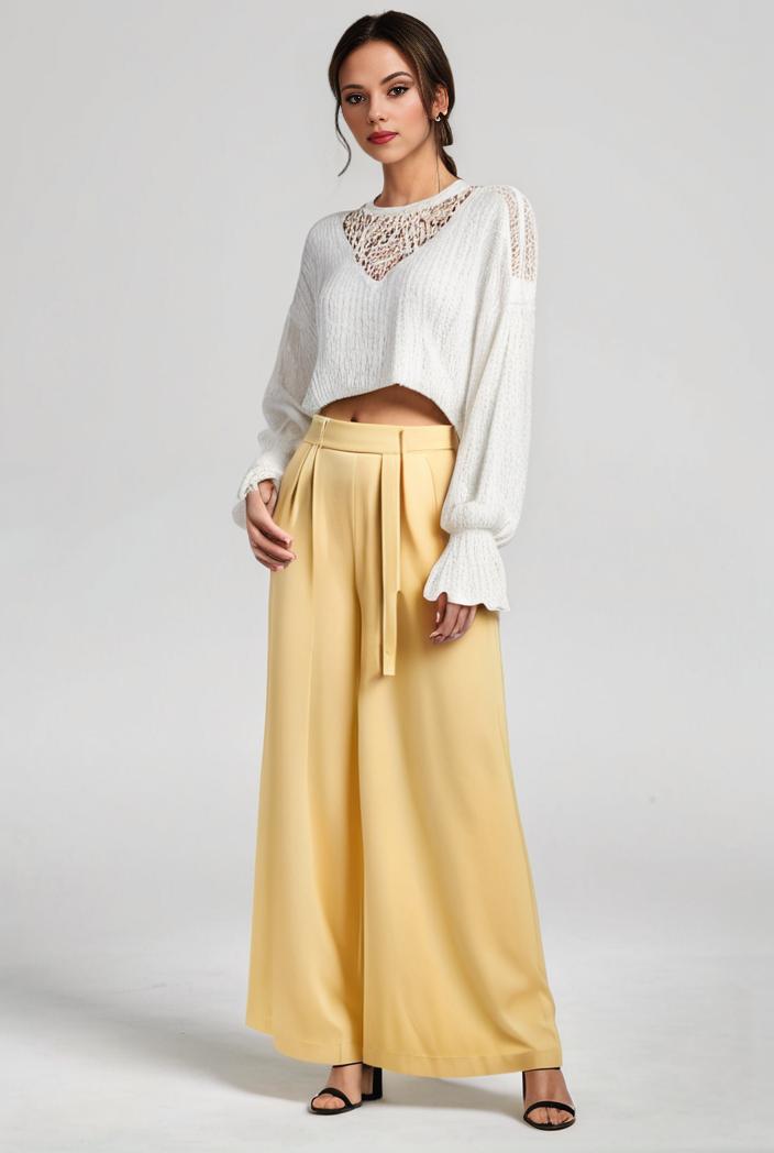 pleated high waist commuting temperament maxi dress 115846