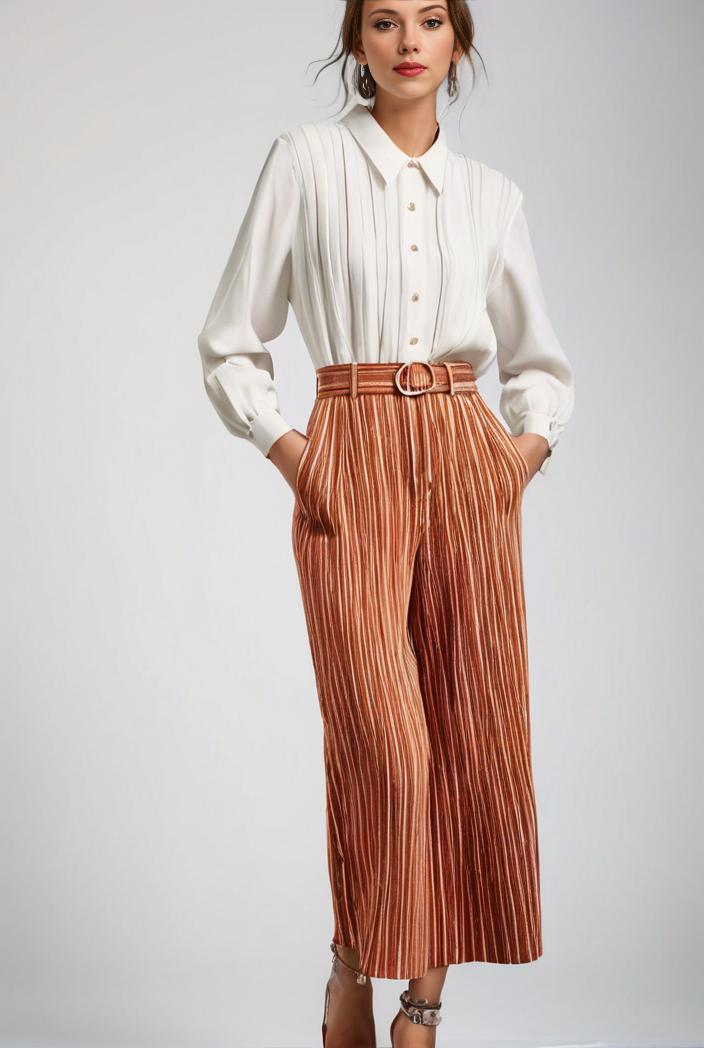 pleated high waist commuting temperament maxi dress 115857