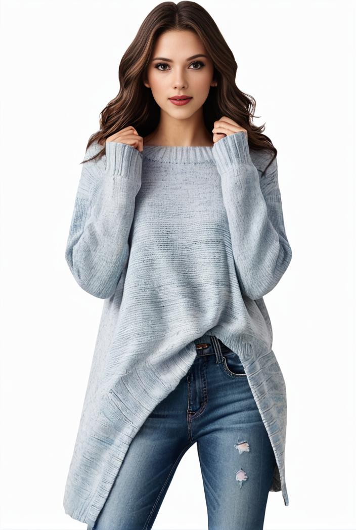 plus size casual sweater women s plus solid tassel trim long sleeve cowl neck high stretch jumper 116853