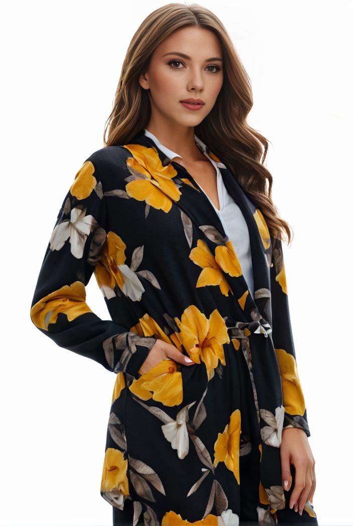 plus size halloween coat women s pus allover cat pumpkin print long sleeve open front medium stretch cardigan overcoat 117691