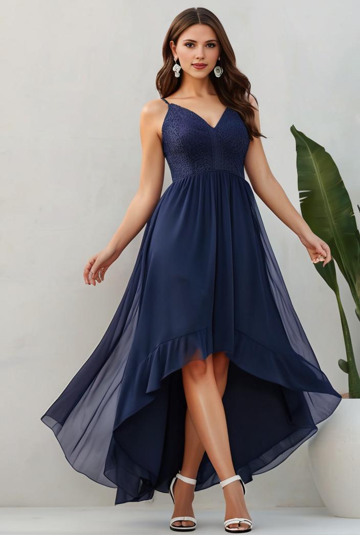 plus size sequin high low deep v neck tulle evening dresses 118841