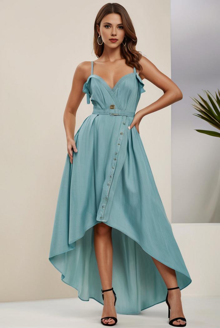 plus size sequin high low deep v neck tulle evening dresses 118880