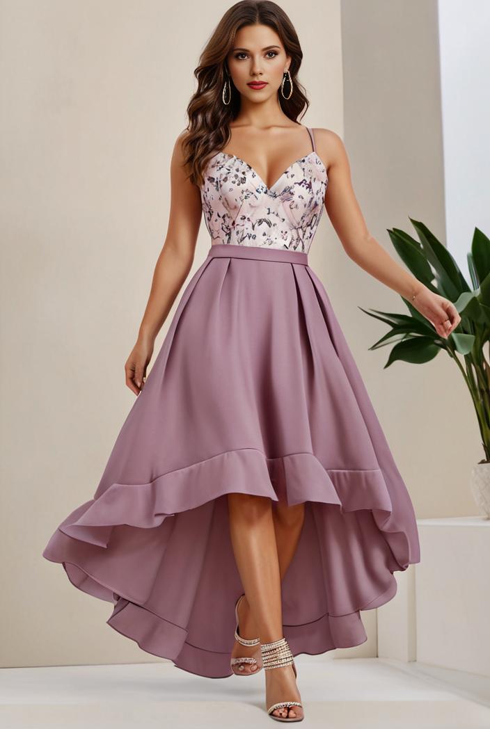 plus size sequin high low deep v neck tulle evening dresses 118908
