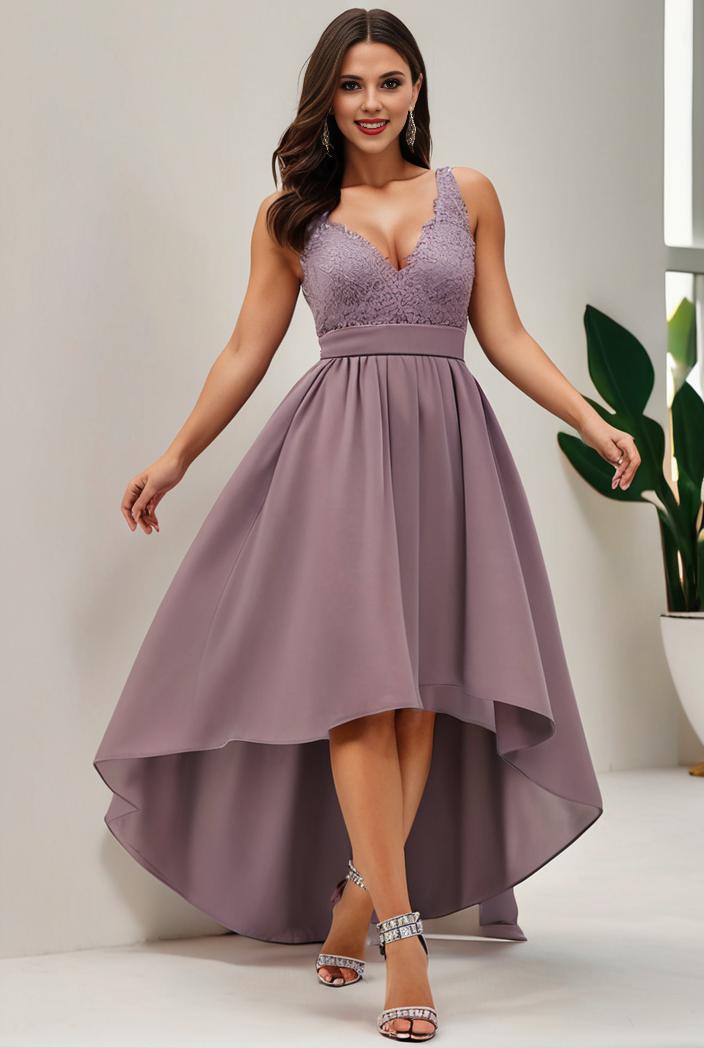 plus size sequin high low deep v neck tulle evening dresses 118914