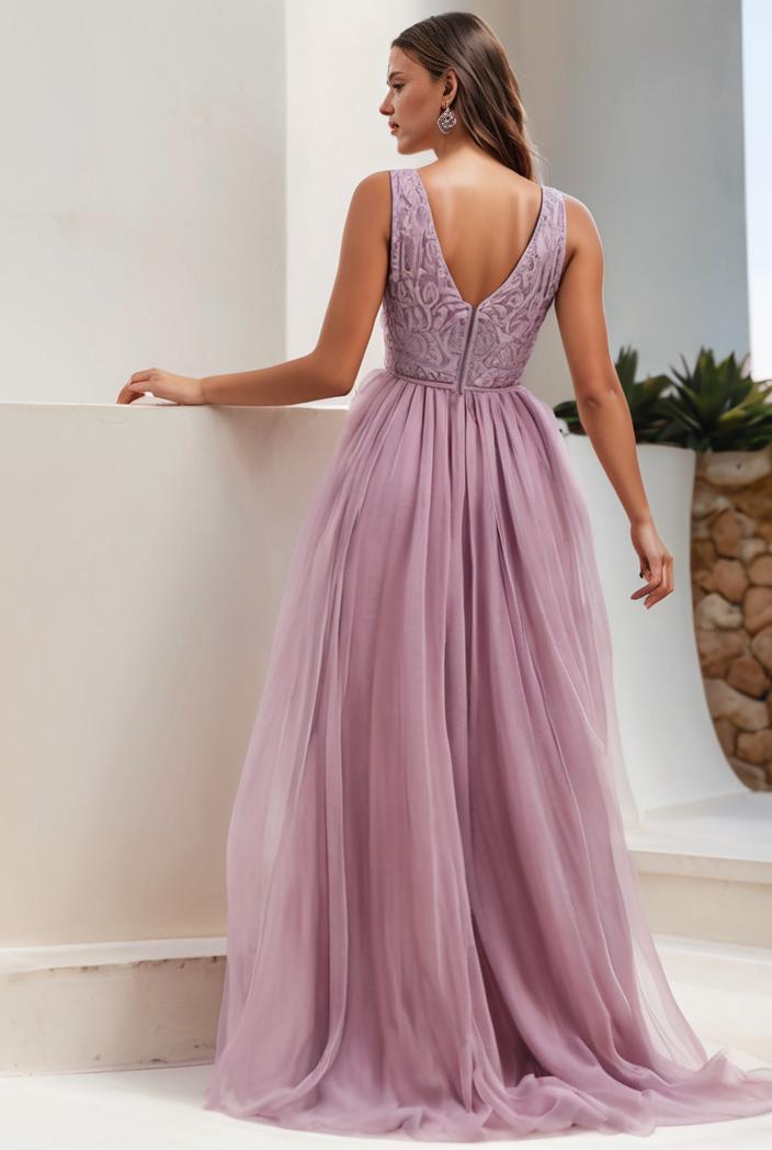 plus size sequin high low deep v neck tulle evening dresses 118919