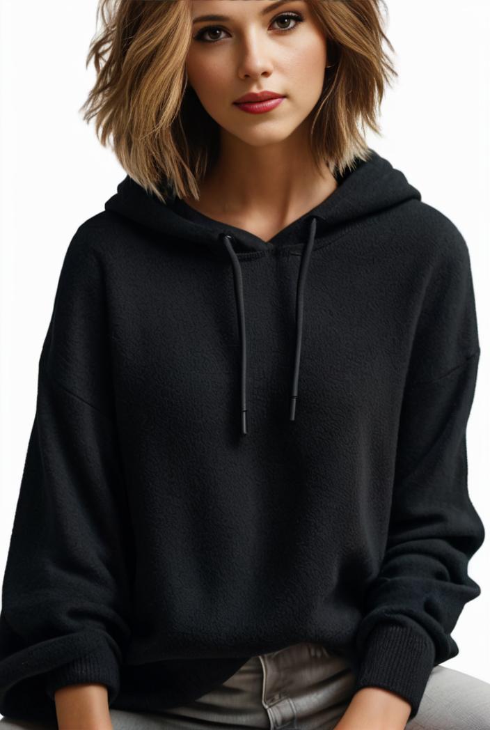 plus size casual hoodie women s plus solid ribbed long sleeve slight stretch hoodie drawstring sweatshirt 135559