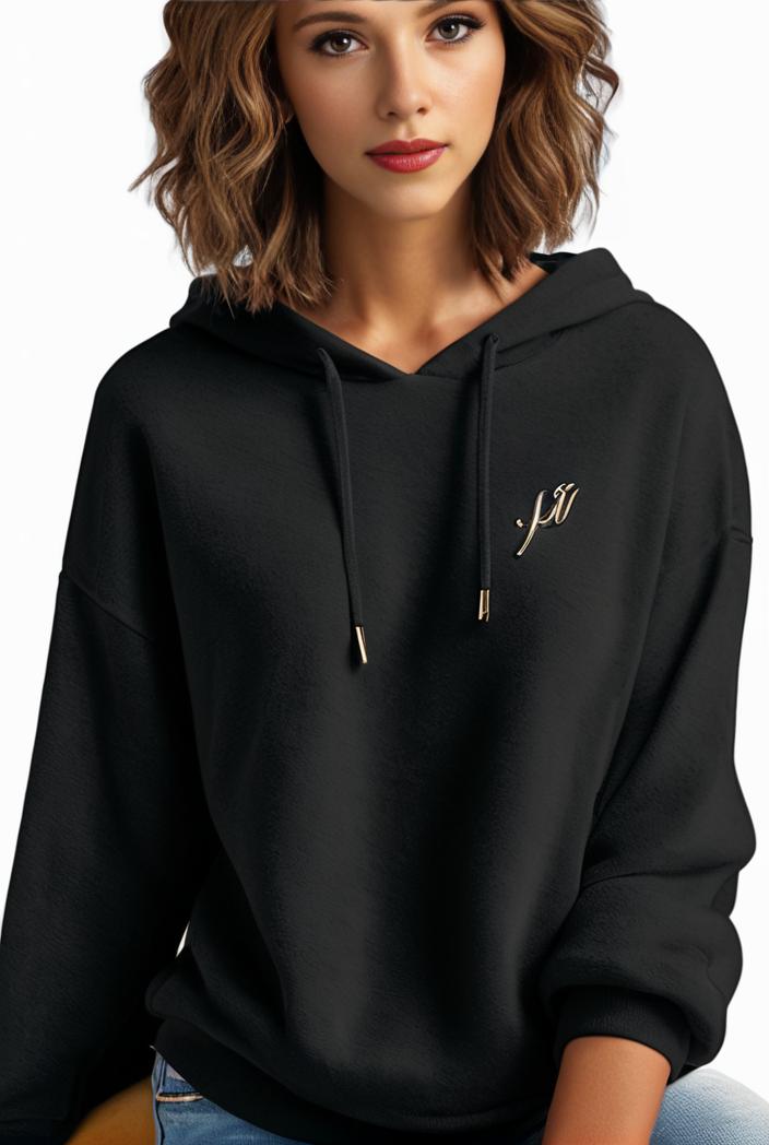 plus size casual hoodie women s plus solid ribbed long sleeve slight stretch hoodie drawstring sweatshirt 135560