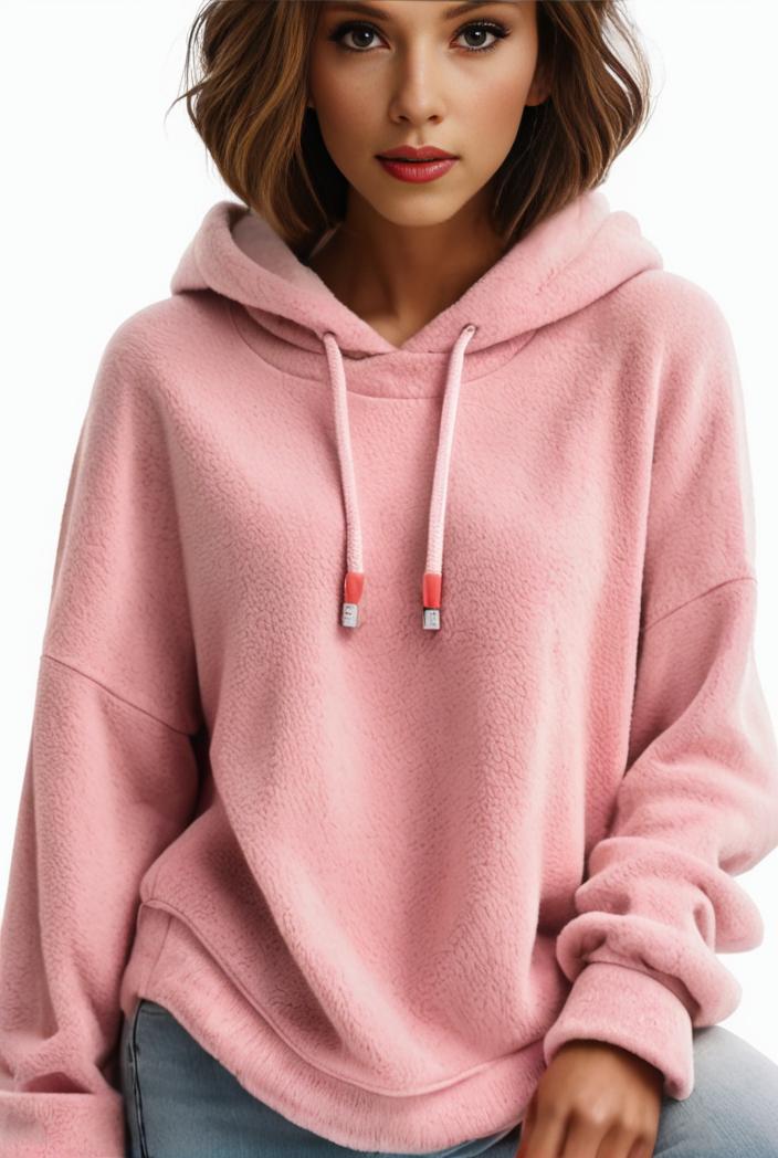 plus size casual hoodie women s plus solid ribbed long sleeve slight stretch hoodie drawstring sweatshirt 135567
