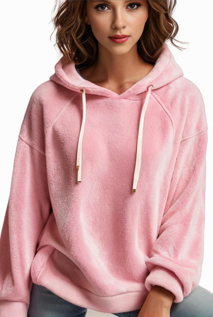 plus size casual hoodie women s plus solid ribbed long sleeve slight stretch hoodie drawstring sweatshirt 135571