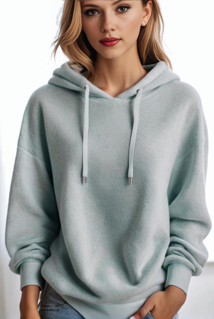 plus size casual hoodie women s plus solid ribbed long sleeve slight stretch hoodie drawstring sweatshirt 135574