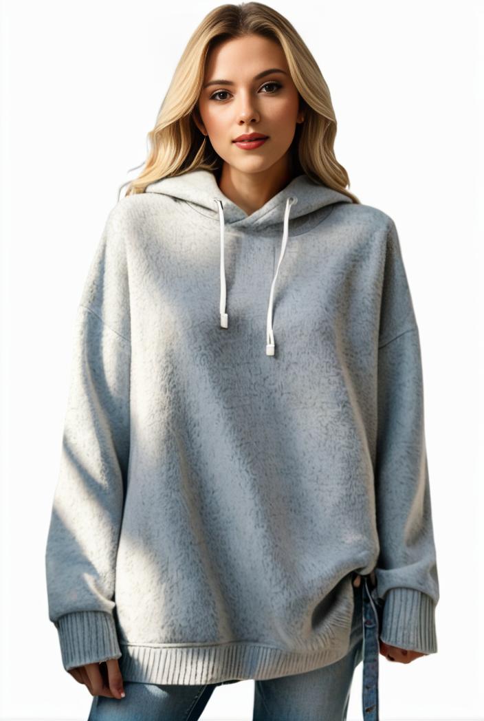 plus size casual hoodie women s plus solid ribbed long sleeve slight stretch hoodie drawstring sweatshirt 135583