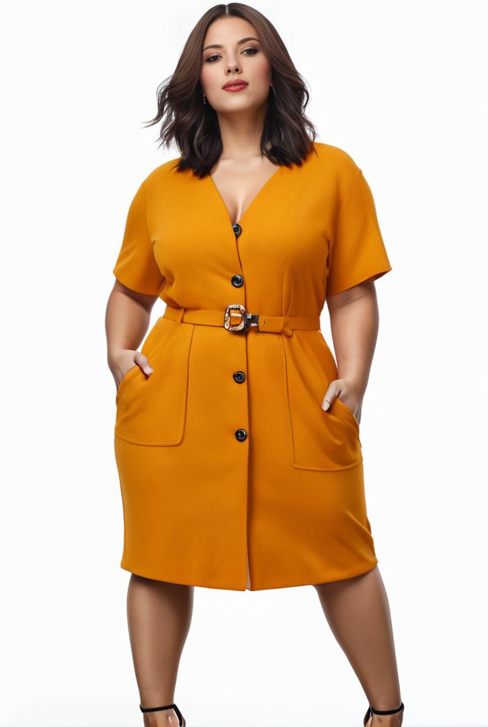 plus size faith letter print short sleeve midi dress with pockets women s plus slight stretch casual dress 135870
