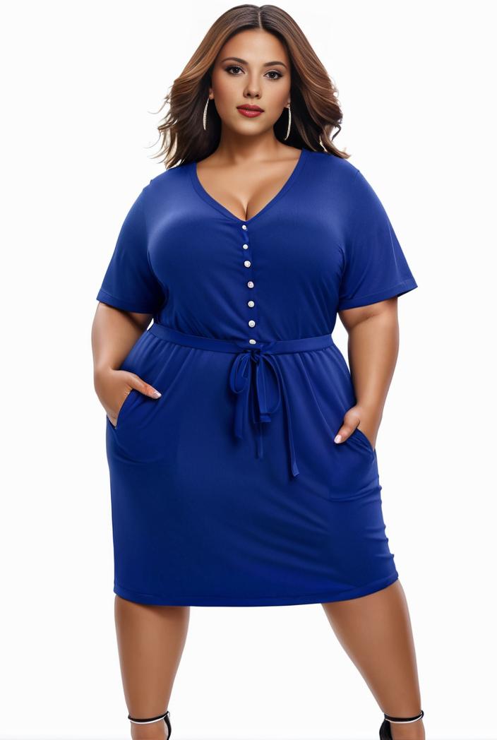 plus size faith letter print short sleeve midi dress with pockets women s plus slight stretch casual dress 135884