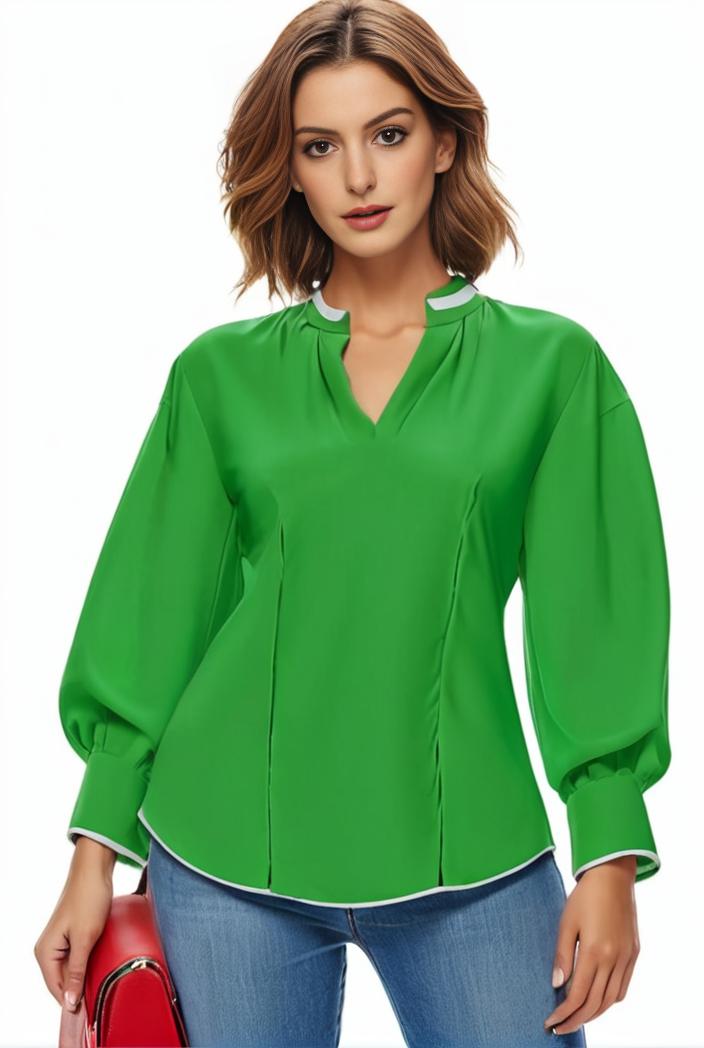 plus size casual blouse women s plus solid button up lantern sleeve turn down collar nipped waist blouse 147566