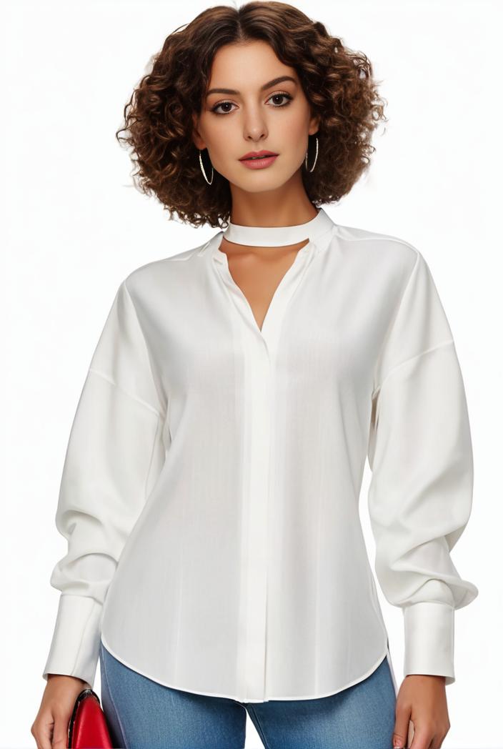 plus size casual blouse women s plus solid button up lantern sleeve turn down collar nipped waist blouse 147574