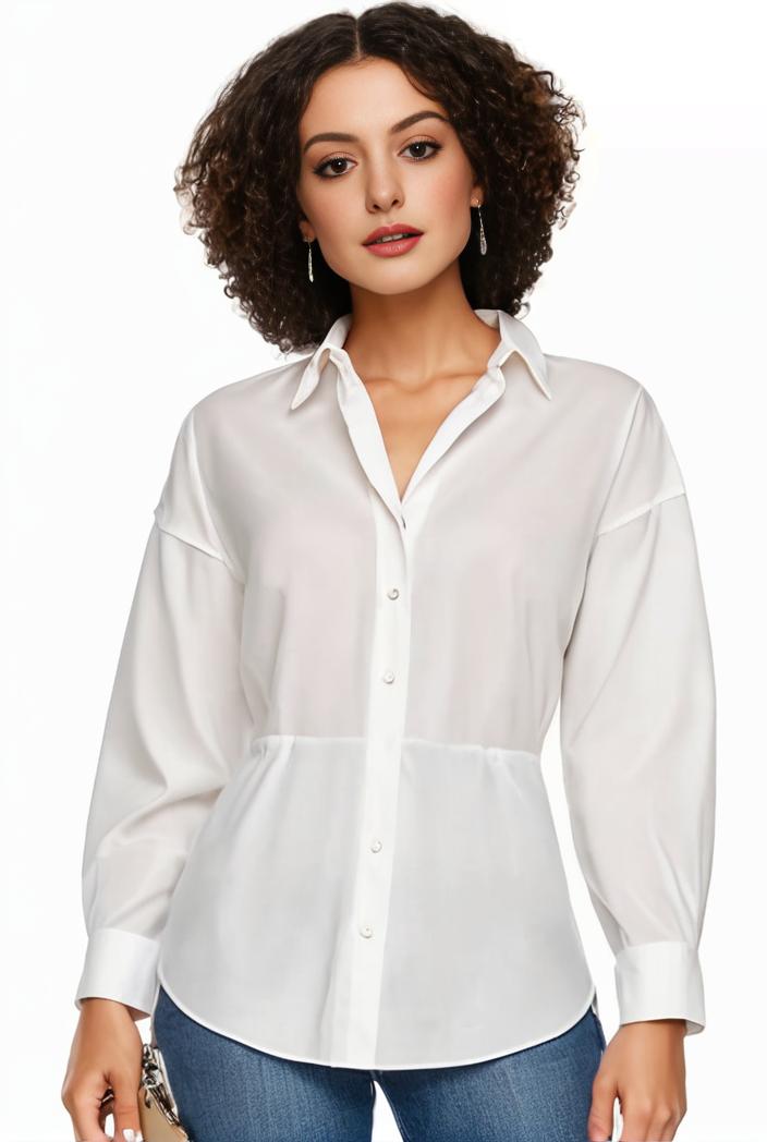 plus size casual blouse women s plus solid button up lantern sleeve turn down collar nipped waist blouse 147575