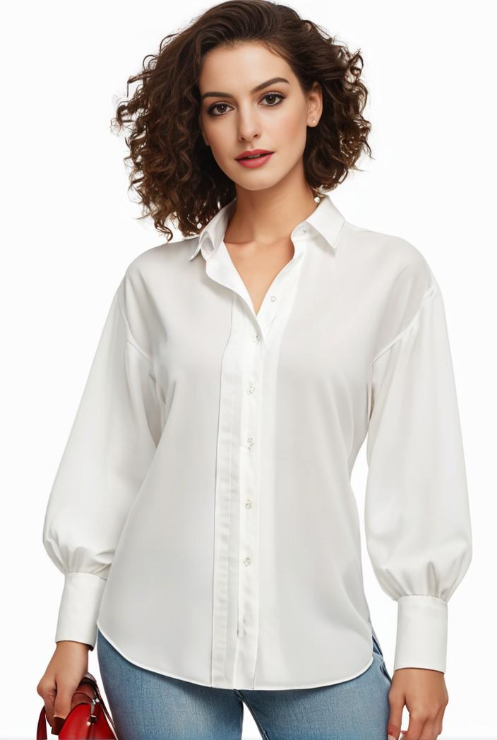 plus size casual blouse women s plus solid button up lantern sleeve turn down collar nipped waist blouse 147577