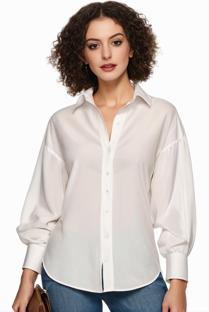 plus size casual blouse women s plus solid button up lantern sleeve turn down collar nipped waist blouse 147578