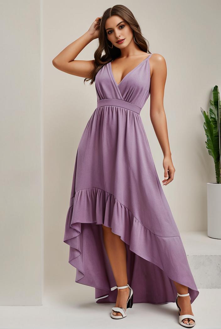 plus size sequin high low deep v neck tulle evening dresses 149726