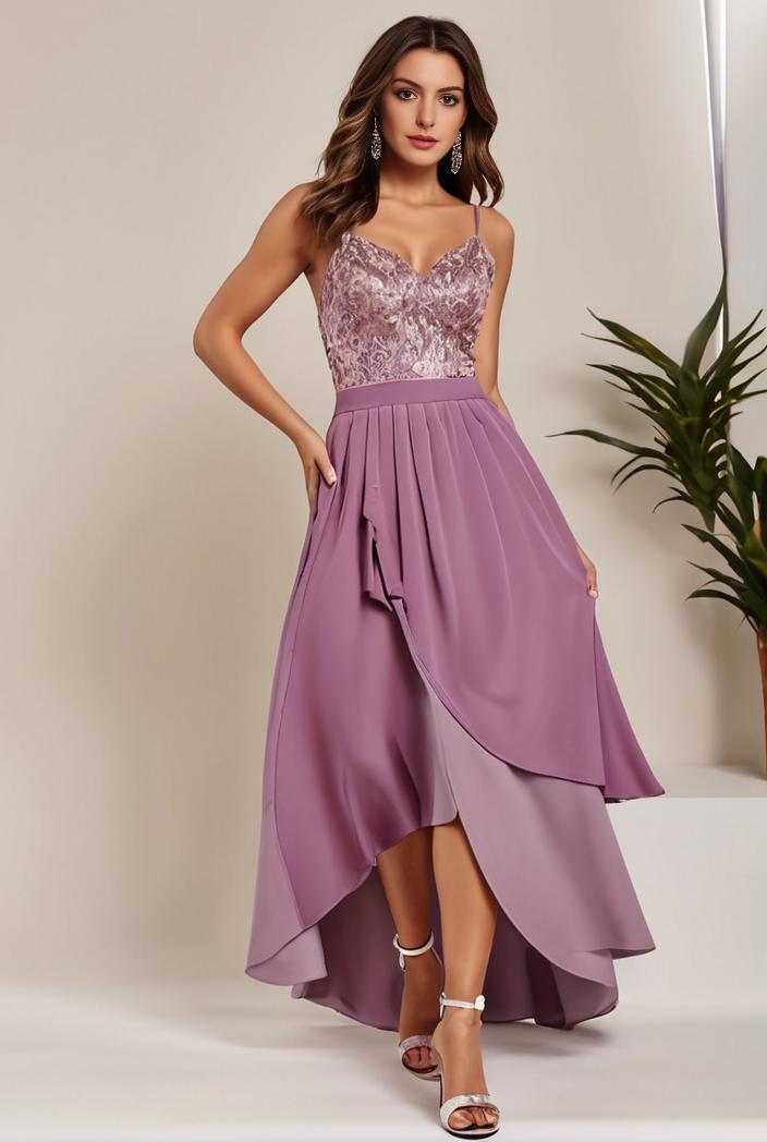 plus size sequin high low deep v neck tulle evening dresses 149735
