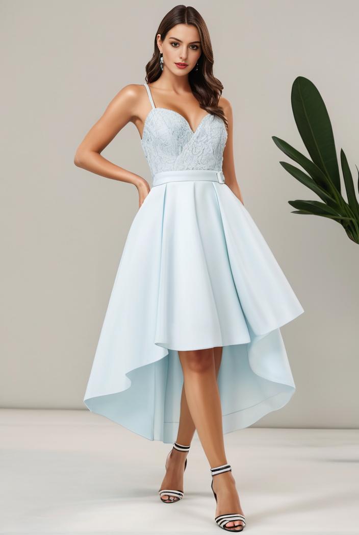 plus size sequin high low deep v neck tulle evening dresses 149752