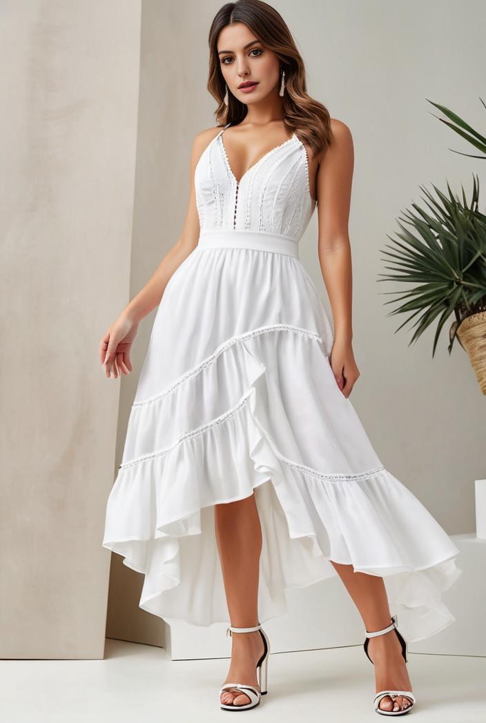 plus size sequin high low deep v neck tulle evening dresses 149755