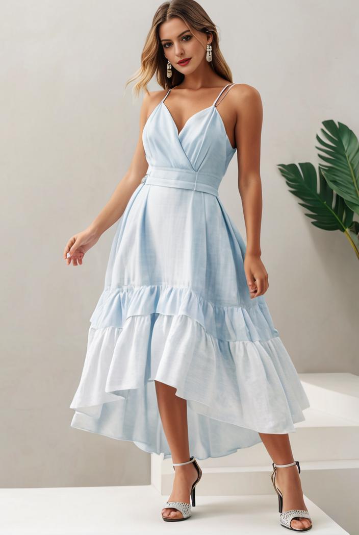 plus size sequin high low deep v neck tulle evening dresses 149756