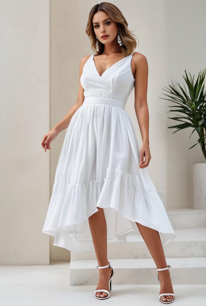 plus size sequin high low deep v neck tulle evening dresses 149757