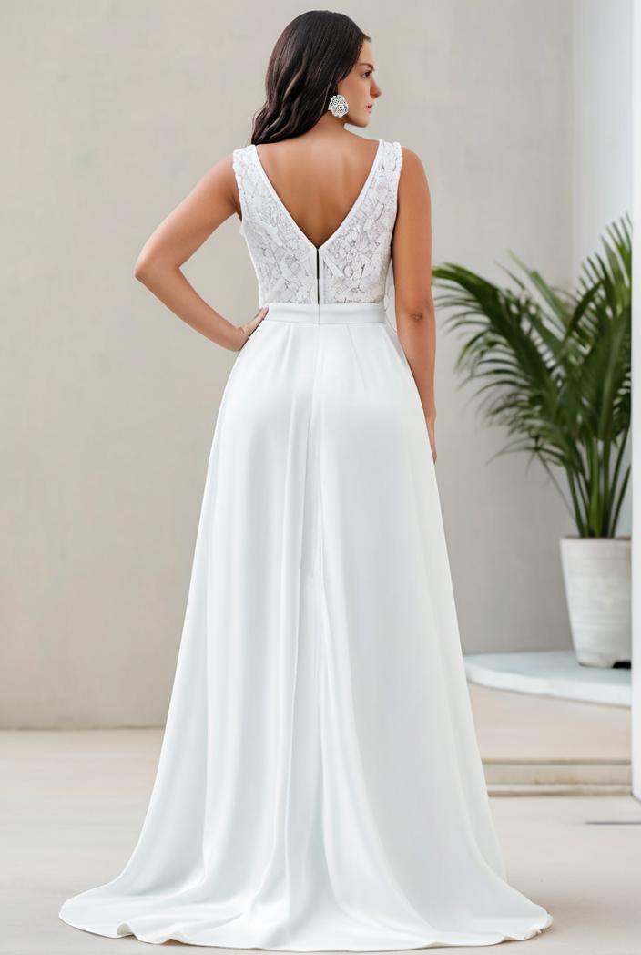 plus size sequin high low deep v neck tulle evening dresses 149767