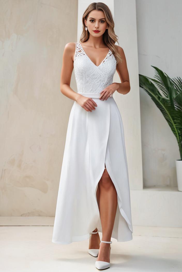 plus size sequin high low deep v neck tulle evening dresses 149774