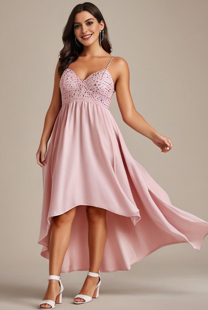 plus size sequin high low deep v neck tulle evening dresses 149800