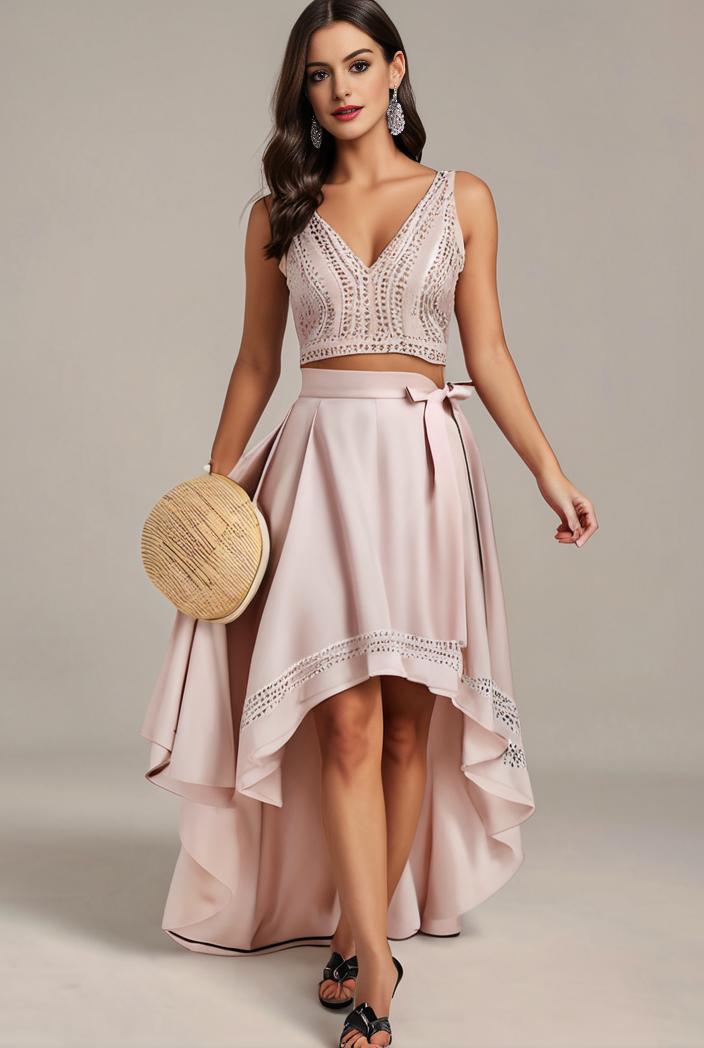 plus size sequin high low deep v neck tulle evening dresses 149809