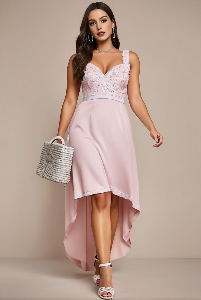 plus size sequin high low deep v neck tulle evening dresses 149815