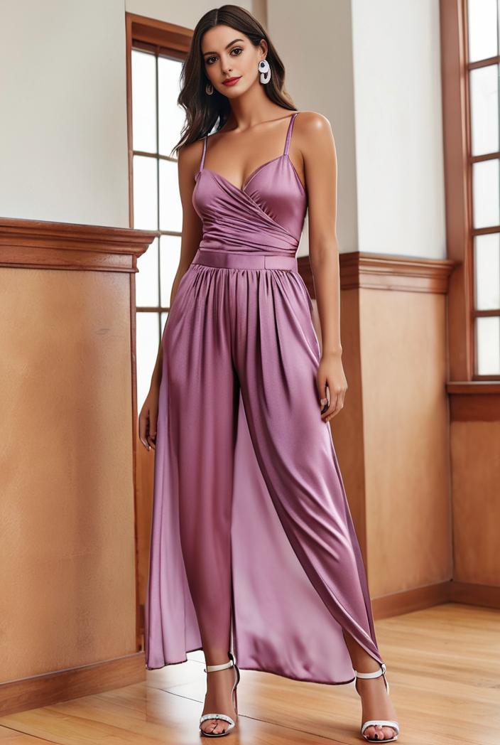 spaghetti strap 2 in 1 sheer evening dress 105068