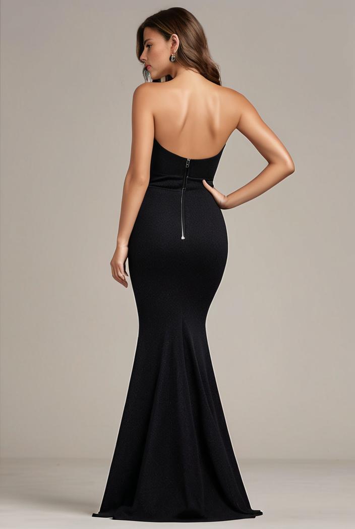 glitter spaghetti strap u veck open back bodycon stretchy evening dress 104445