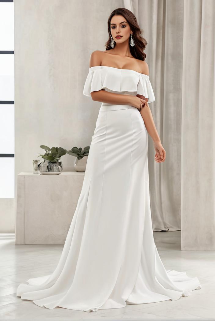 off shoulder spaghetti strap a line maternity dress 125530