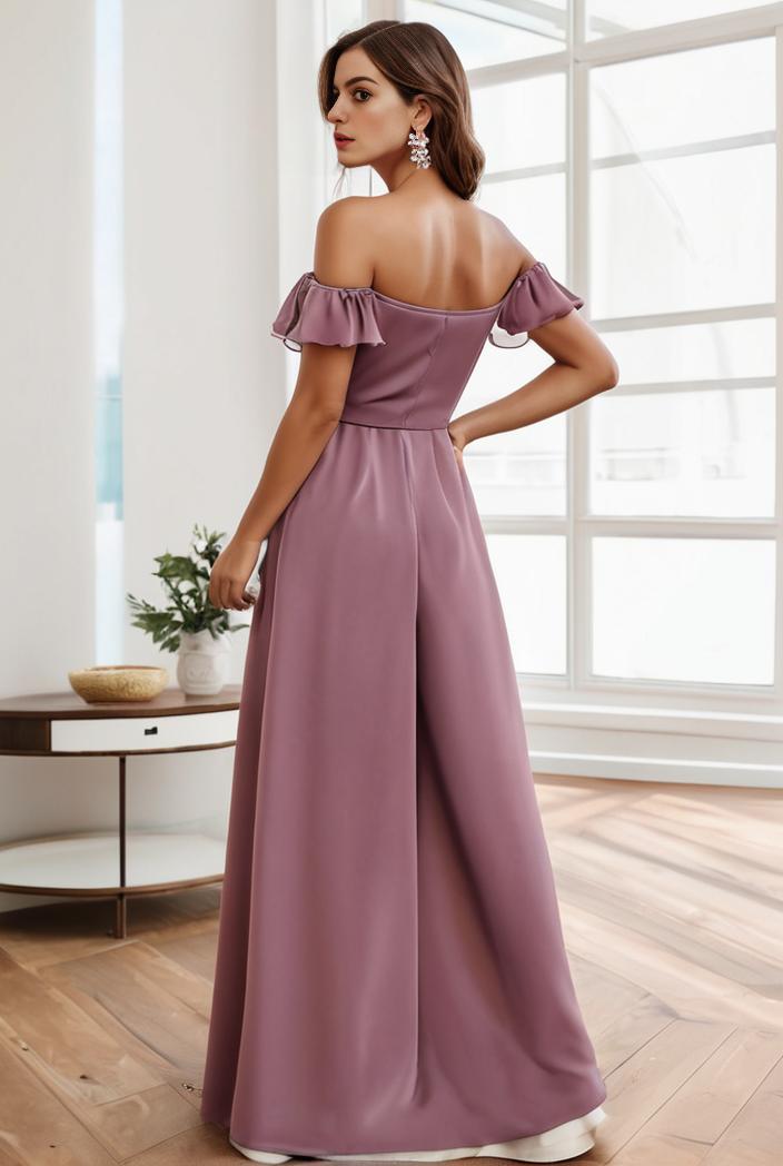 off shoulder spaghetti strap a line maternity dress 125544