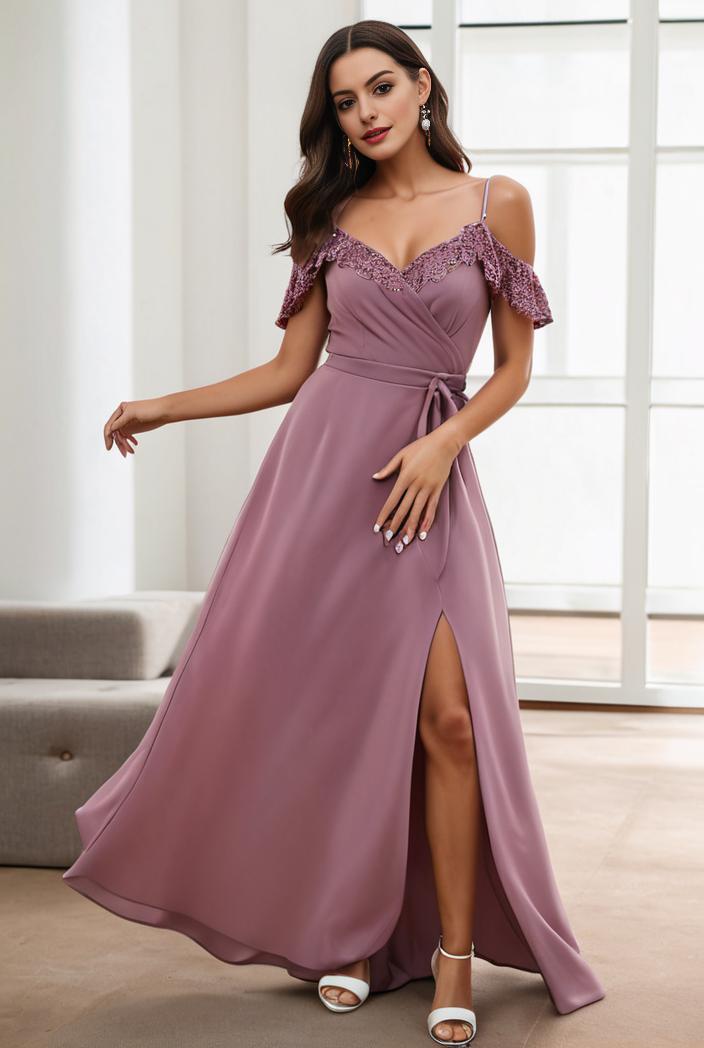 off shoulder spaghetti strap a line maternity dress 125568