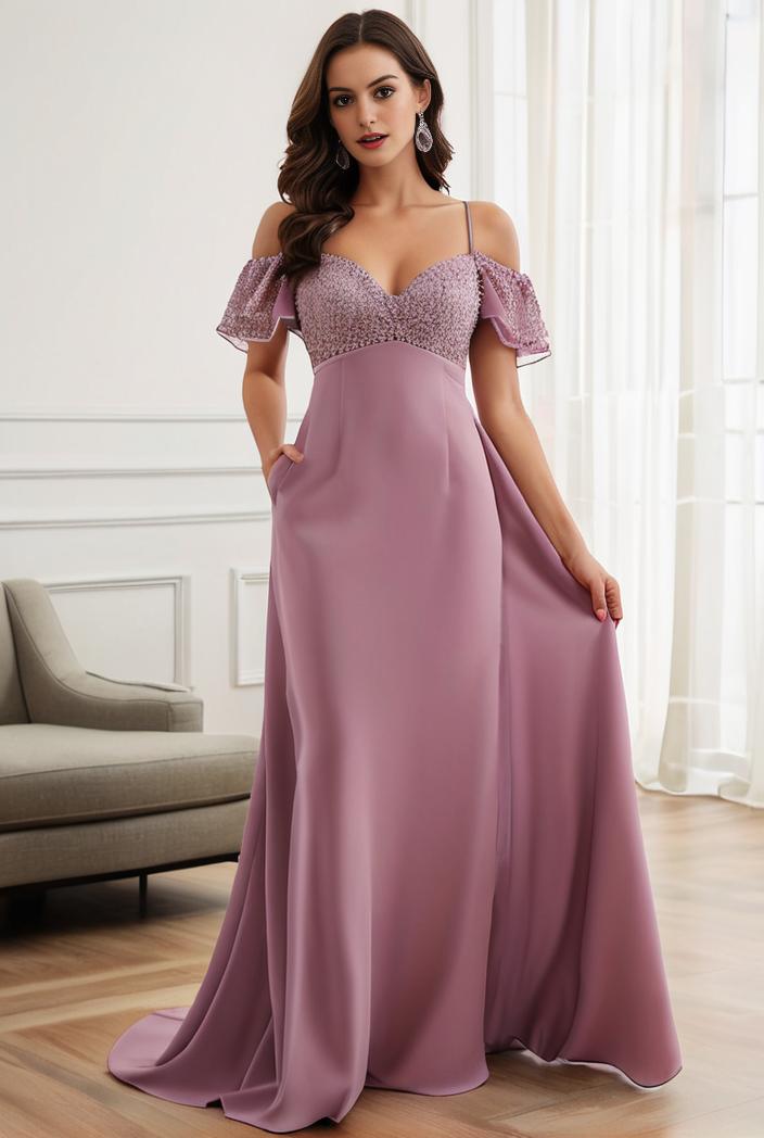 off shoulder spaghetti strap a line maternity dress 125588