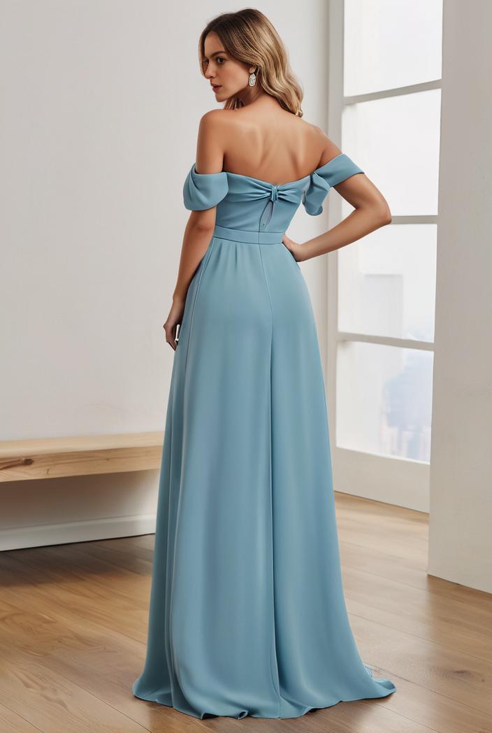 off shoulder spaghetti strap a line maternity dress 125604