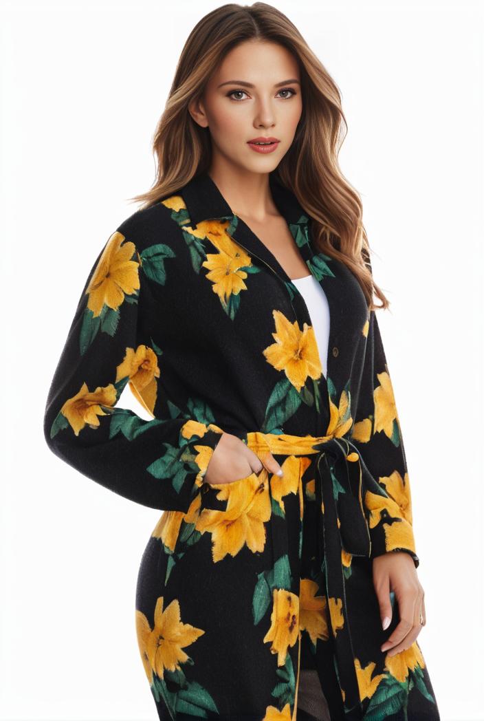 plus size halloween coat women s pus allover cat pumpkin print long sleeve open front medium stretch cardigan overcoat 108276