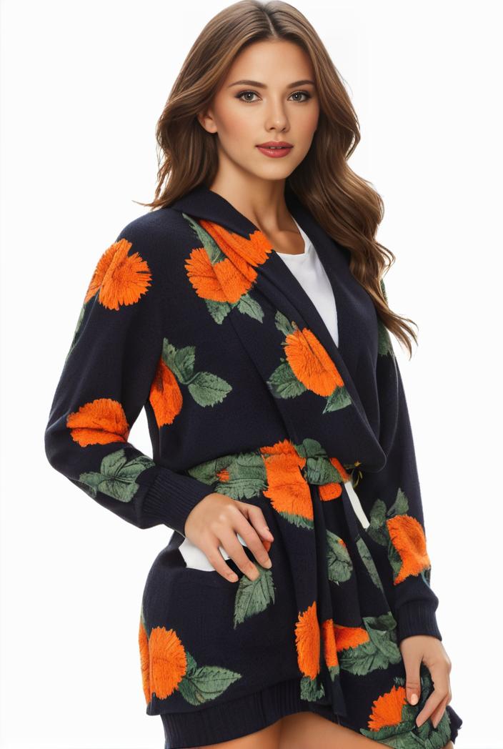 plus size halloween coat women s pus allover cat pumpkin print long sleeve open front medium stretch cardigan overcoat 108277