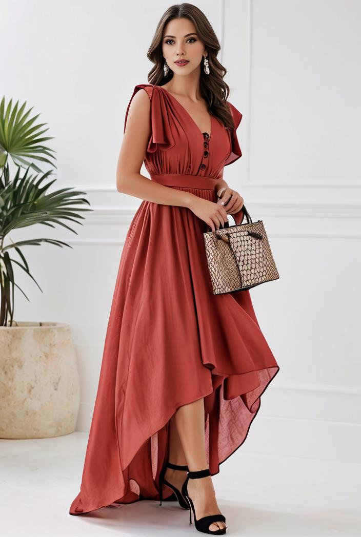 plus size sequin high low deep v neck tulle evening dresses 109258